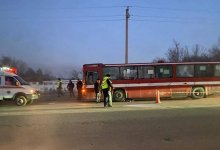 Автобус насмерть сбил женщину на пешеходном переходе в Усть-Каменогорске