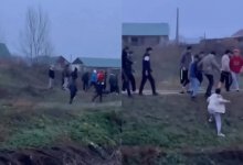Массовая драка школьников попала на видео в алматинском селе