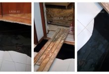 Пол обвалился в квартире на первом этаже в Актау (ВИДЕО)