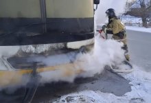 Автобус с пассажирами загорелся в Семее