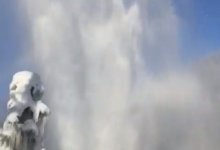 Фонтан из-за порыва образовался в одном из сел Алматинской области (ВИДЕО)