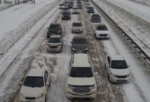 Колонна из трех тысяч авто движется в сторону Темиртау (ВИДЕО)