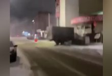 Неудачный дрифт в Павлодаре попал на видео