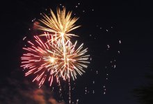 Новогоднюю ночь в Петропавловске показали с высоты птичьего полета