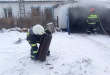 Взрыв баллона предотвратили пожарные Павлодарской области