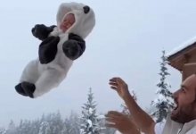 Кинул двухмесячного сына в сугроб: на блогера заведут дело