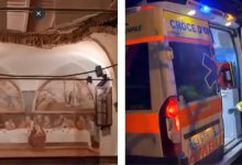 Пол провалился на свадьбе под молодоженами в Италии