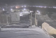 Момент падения автобуса под землю на Майкаине попал на видео