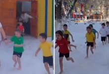 Маленькие "моржи" из актюбинского детсада удивили Казнет (ВИДЕО)