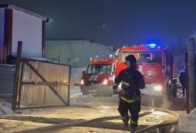 Крупный пожар недалеко от вокзала потушили в Астане