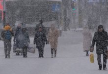 Сильный снег и дожди ожидаются на большей части Казахстана