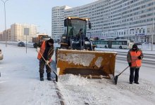 Более трех тысяч грузовиков снега вывезли за ночь из Астаны