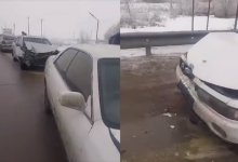 Массовое ДТП произошло на трассе Алматы – Хоргос (ВИДЕО)