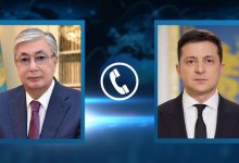 Зеленский поблагодарил Токаева за гуманитарную помощь