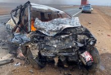 Два человека погибли в горящем авто в Атырауской области