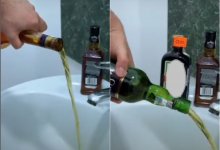 Владелец магазина в Атырау слил весь алкоголь в раковину (ВИДЕО)