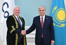 Токаев участвовал в церемонии принесения присяги председателем МФЦА