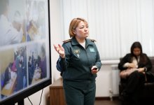 Женское лицо Службы спасения