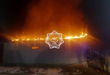 Крупный пожар произошел в селе в Алматинской области