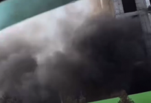 Строящийся ЖК загорелся в Алматы