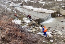 Дорогу залило в Костанайской области