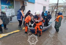 Река вновь вышла из берегов в Кокшетау