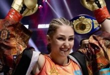 Самая сексуальная боксерша Казахстана провела дуэль взглядов (ВИДЕО)