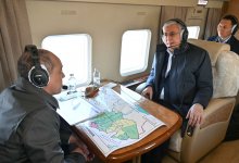 Токаев облетел затопленные территории ЗКО (ВИДЕО)