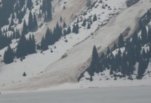 Грунтовая лавина сошла близ Алматы