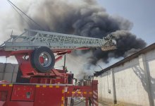 Склад с бытовой химией загорелся в Костанае