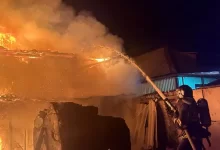 В Семее вспыхнул пожар