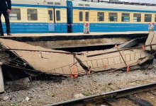 Пассажирский перрон обрушился в Степногорске