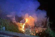 В Алматы на территории дома отдыха вспыхнула баня