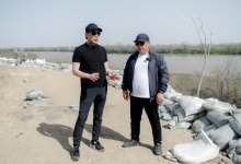Партийцы завершили работы по строительству противопаводковой плотины в Атырау