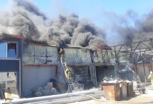 Крупный пожар произошел на автомойке в Кокшетау