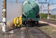 Соляная кислота разлилась из цистерны поезда в Акмолинской области (ВИДЕО)