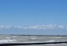 Уровень воды резко поднялся в Капшагайском водохранилище