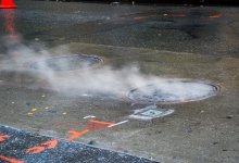 Фонтан кипятка забил в Экибастузе (ВИДЕО)