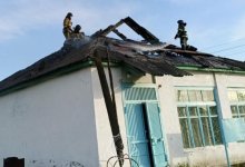 Магазин загорелся в Костанайской области