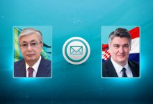 Токаев направил телеграмму президенту Хорватии
