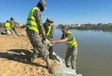Уровень воды в реке Жайык начал снижаться