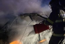 Легковушка горела в Семее