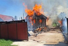 В Алматинской области загорелся дом