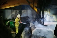 Экскаватор пришлось тушить пожарным Акмолинской области