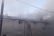 Пожар вспыхнул в Москве