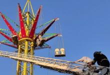 В России дважды за день завис аттракцион с людьми