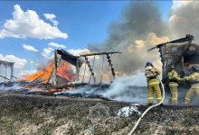 Фура с продуктами сгорела в Актюбинской области