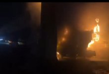 Прицеп сгорел на трассе в области Жетысу