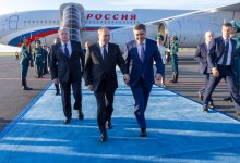 Владимир Путин прибыл в Астану для участия в саммите ШОС