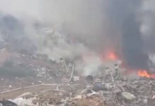 Пожар вспыхнул на мусорном полигоне в Астане (ВИДЕО)